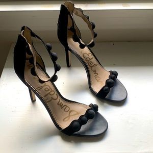 Black Sam Edelman Addison Heels with Strap Size 8.5
